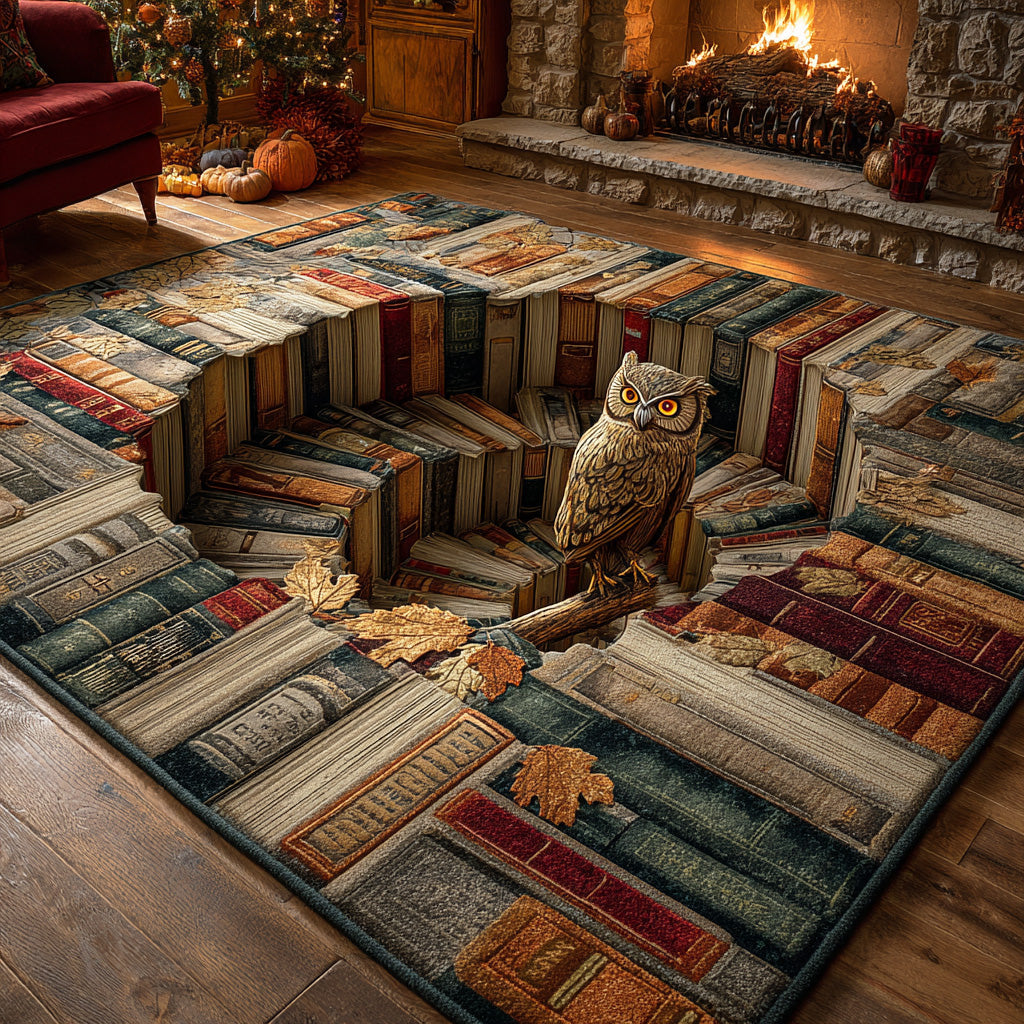 Forest Reader area rug in a living room