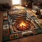 Forest Retreat area rug in a living room