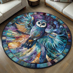 Forest Seer Round Mat Rug - washable non-slip printed rug