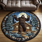 Forest Sentinel Round Mat Rug - Nature Design | Serene Home Decor