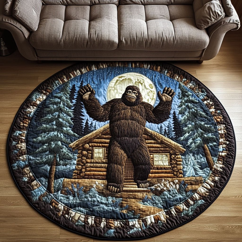 Forest Sentinel Round Mat Rug - Nature Design | Serene Home Decor