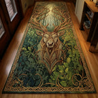 Forest Sentinel Runner Carpet Runner Rug - Cute Pet Design | Animal Printed Runner Rug