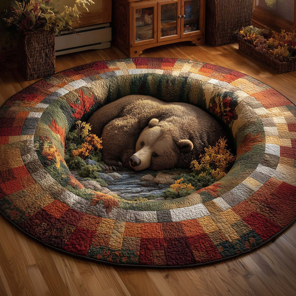 Forest Serenity Round Mat Rug - Nature Design | Serene Home Decor