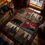 Forest Spirit area rug in a living room