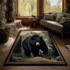 Forest Strength area rug in a living room