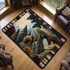 Forest Trail area rug in a living room