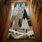 Forest Tree Runner Rug - Nature Design | Serene Runner Rug