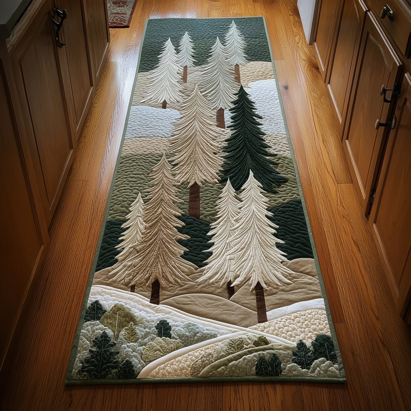 Forest Tree Runner Rug - Nature Design | Serene Runner Rug