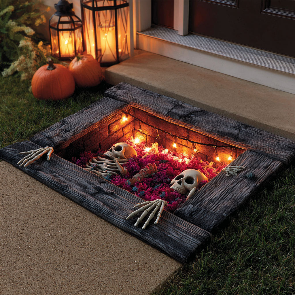 Forgotten Below Doormat - Nature Design | Printed Welcome Doormat - washable non-slip printed rug