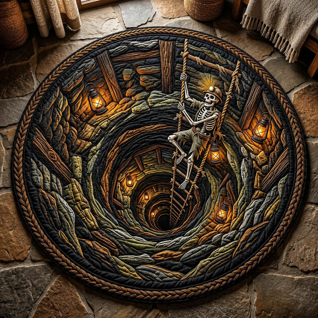 Forgotten Miner Round Mat Rug - Nature Design | Serene Home Decor
