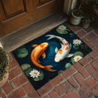 Fortune Koi Fish Doormat - Nature Design | Printed Welcome Doormat