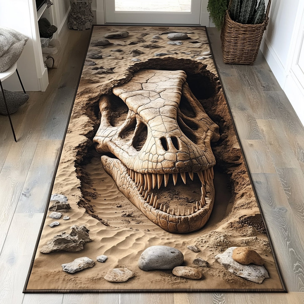 Fossil Dig Runner Rug - Nature Design | Serene Runner Rug