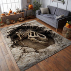 Fossil Find area rug in a living room