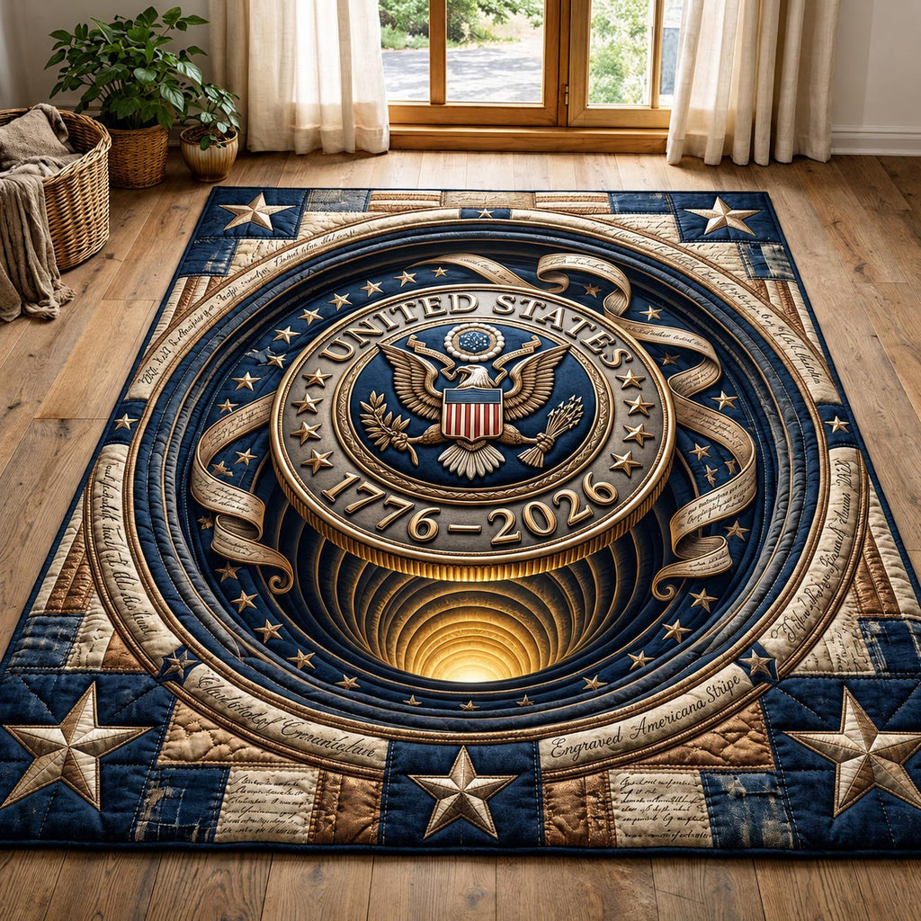 Founding Glory area rug in a living room