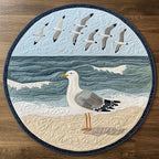 Free Flight Round Mat Rug - washable non-slip printed rug