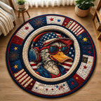 Freedom Beats Duck Round Mat Rug - washable non-slip printed rug