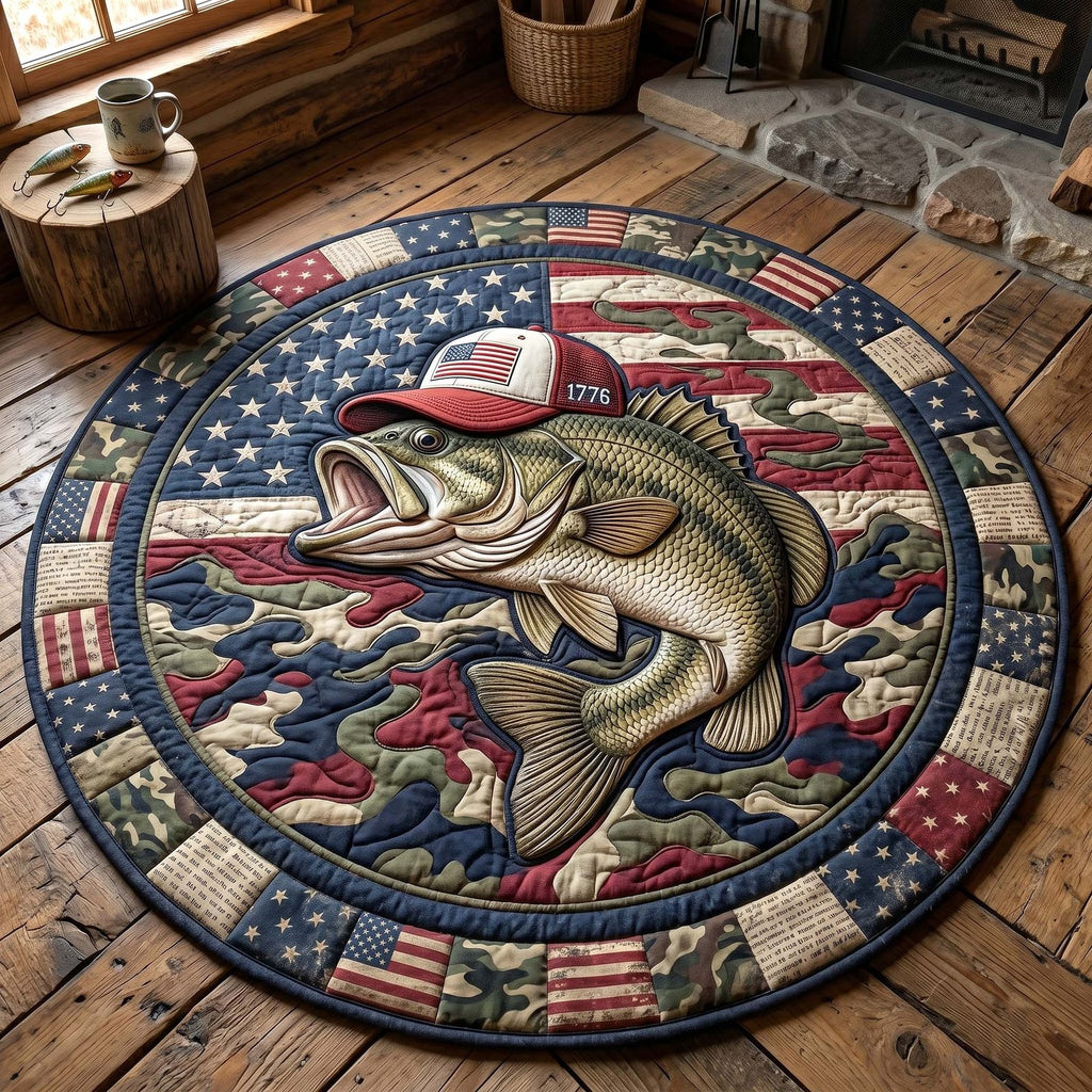 Freedom Catch Round Mat Rug - Cute Pet Design | Animal Printed Home Decor