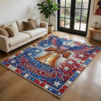 Freedom Crystal area rug in a living room