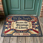 Freedom Eagle Doormat - Patriotic Design | Printed Welcome Doormat