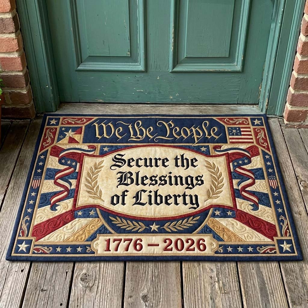 Freedom Eagle Doormat - Patriotic Design | Printed Welcome Doormat