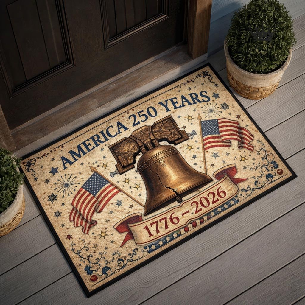 Freedom Stars Doormat - Nature Design | Printed Welcome Doormat