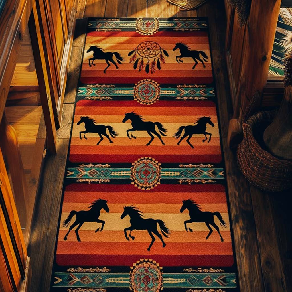 Frontier Sky Runner Carpet Runner Rug - Cute Pet Design | Animal Printed Runner Rug