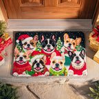 Frost Bulldog Doormat - Cute Animal Design | Printed Welcome Doormat