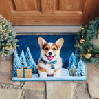 Frost Corgi Doormat - Cute Animal Design | Printed Welcome Doormat