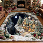 Frost Forest area rug in a living room