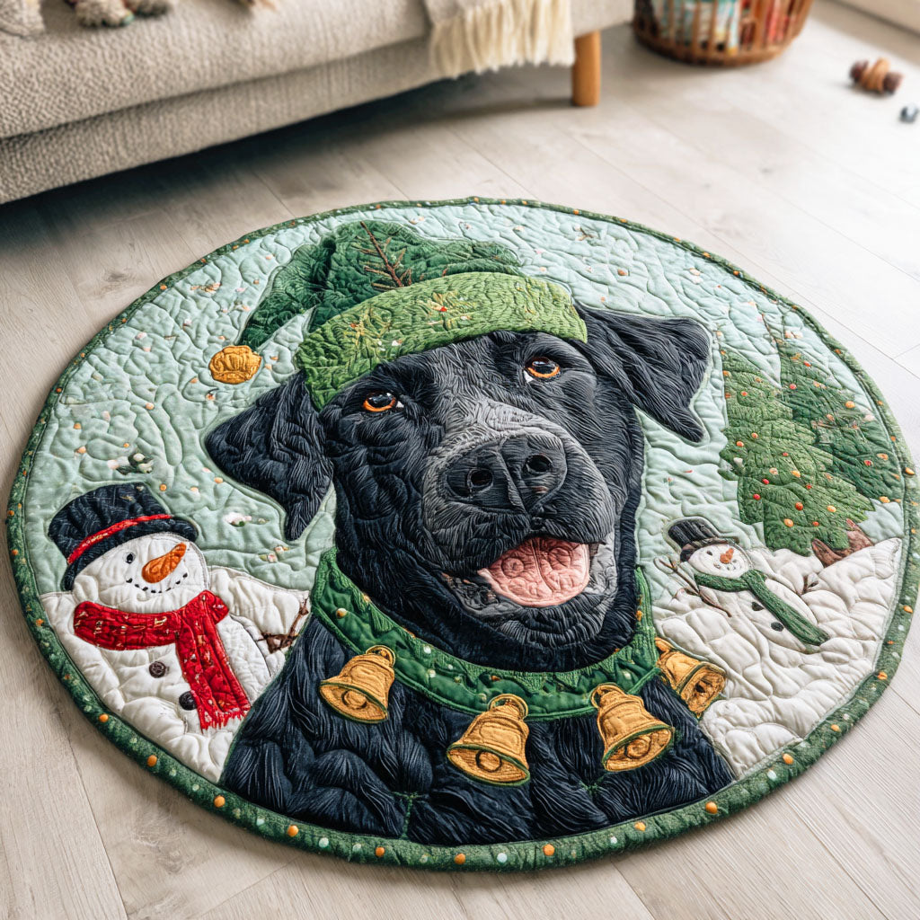 Frost Labrador Round Mat Rug