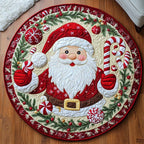 Frost Night Round Mat Rug - washable non-slip printed rug