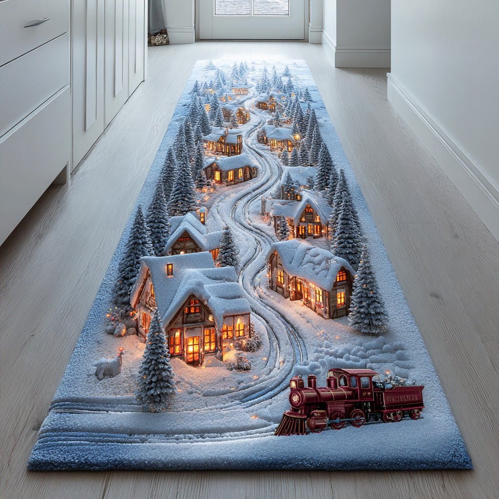 Frost Village Express Runner Carpet Runner Rug - Cute Pet Design | Animal Printed Runner Rug