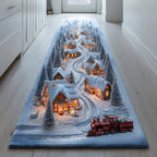 Frost Village Express Runner Carpet Runner Rug - Cute Pet Design | Animal Printed Runner Rug