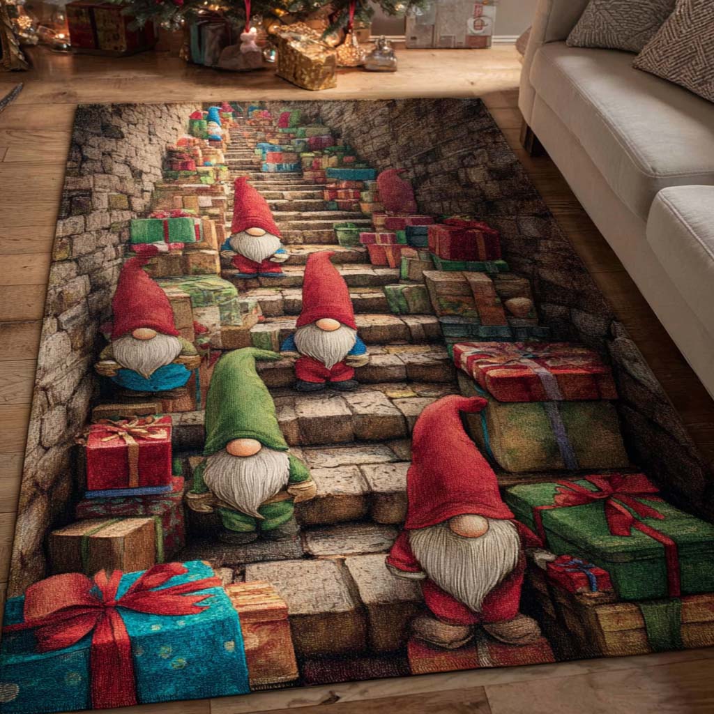 Frosted Dreams area rug in a living room