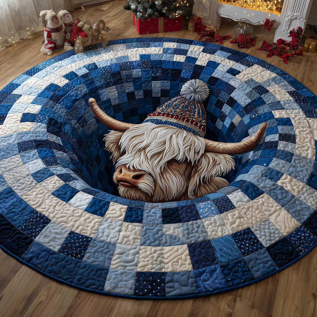 Frosted Homestead Round Mat Rug - Nature Design | Serene Home Decor