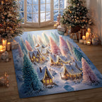 Frostlight Village area rug in a living room
