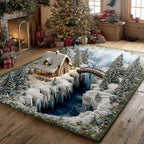 Frostwood Forest Haven area rug in a living room