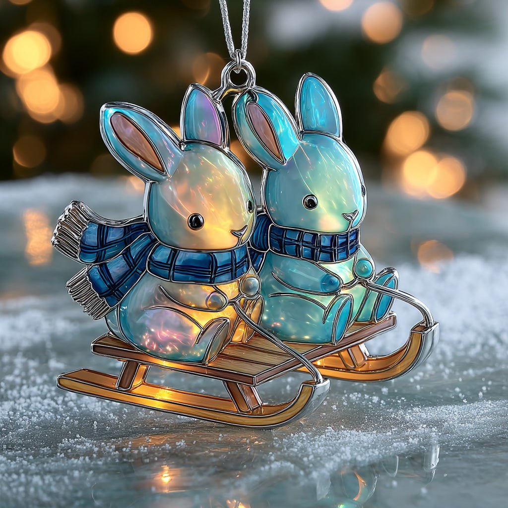 Frosty Duo Christmas Ornament