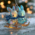 Frosty Duo Christmas Ornament
