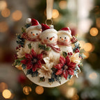 Frosty Family Joy Christmas Ornament