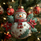 Frosty Festive Cheer Christmas Ornament