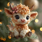 Frosty Moo Christmas Ornament