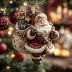 Frosty Santa Christmas Ornament