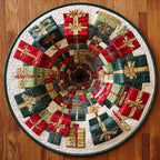 Frosty Glow Round Mat Rug - washable non-slip printed rug
