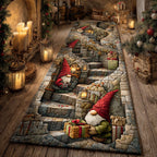 Frosty Gnome Lane Runner Carpet Runner Rug - Cute Pet Design | Animal Printed Runner Rug