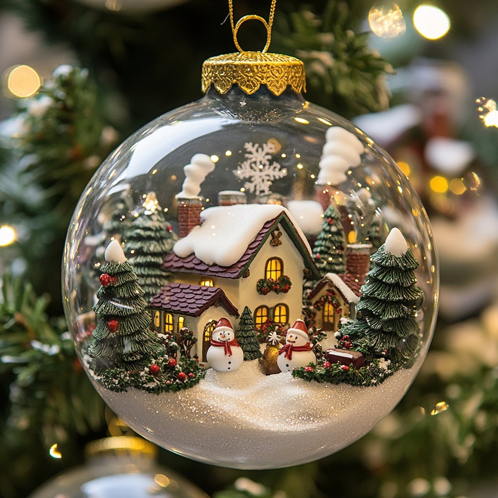 Silent Night Tree Christmas Ornament