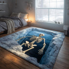 Frozen Grave area rug in a living room