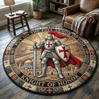 Full Armor Of God Round Mat Rug - Nature Design | Serene Home Decor