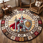 Full Armor Of God Round Mat Rug - Nature Design | Serene Home Decor