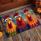 Funky Flock Doormat - Nature Design | Printed Welcome Doormat